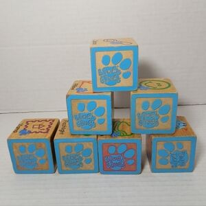 Blues Clues wooden blocks lot